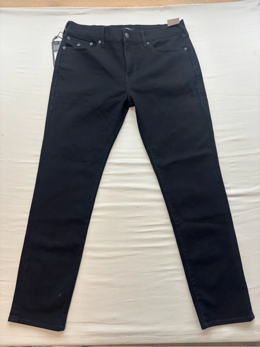 True Religion Men's Black Slim Straight Jeans
